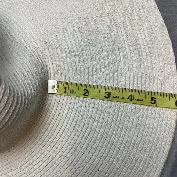 The Hatter Company Floppy Sun Hat White Wide Brim Sunhat Beach Swim Resort NWT - Picture 5 of 5